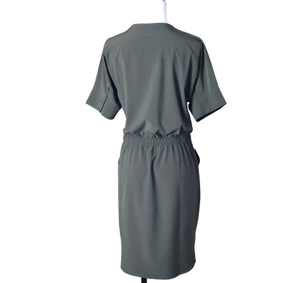 T by Talbots Lightweight Small Dress Popover Olive Green SunWell UPF +50 - Picture 5 of 14